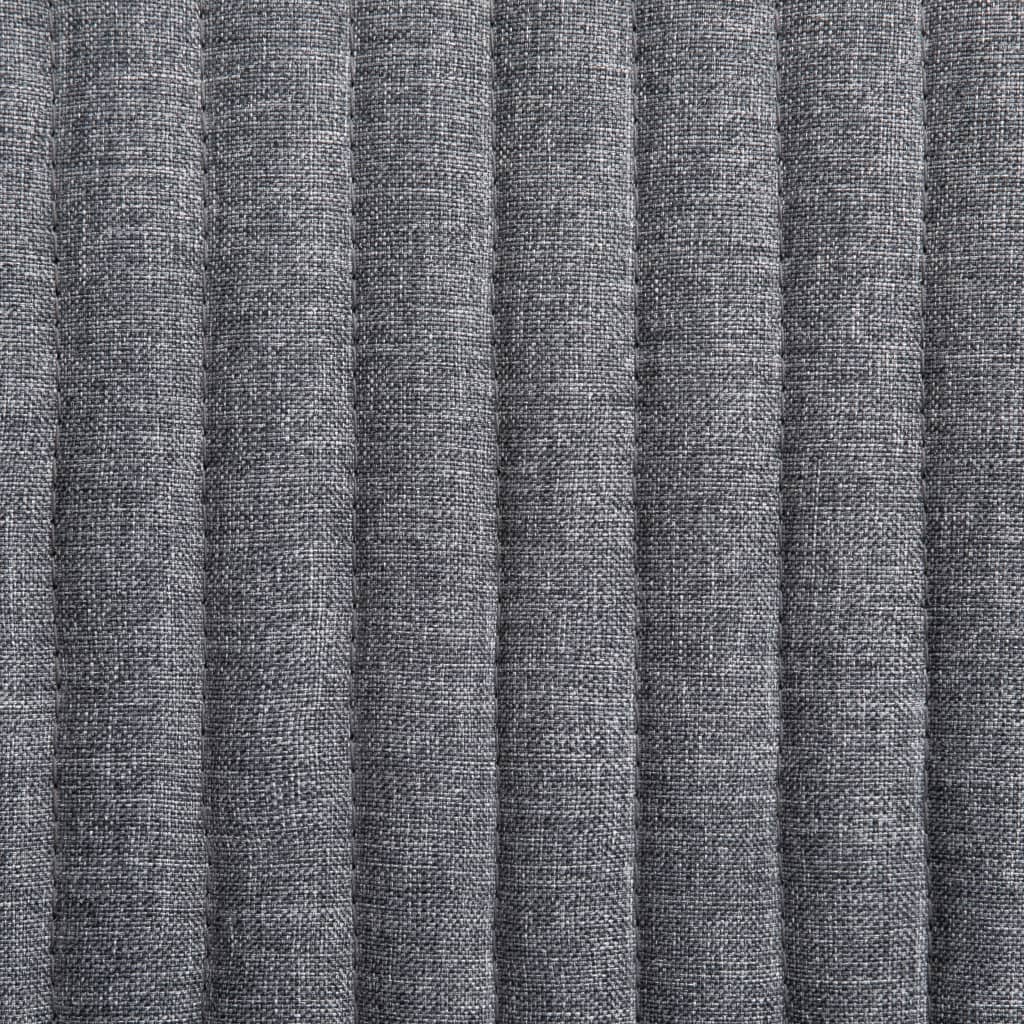Chaises à manger lot de 4 gris foncé tissu - XIOS