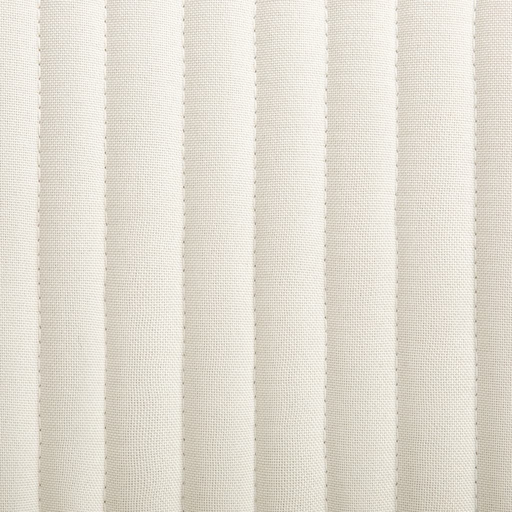Chaises à manger lot de 4 crème tissu - XIOS