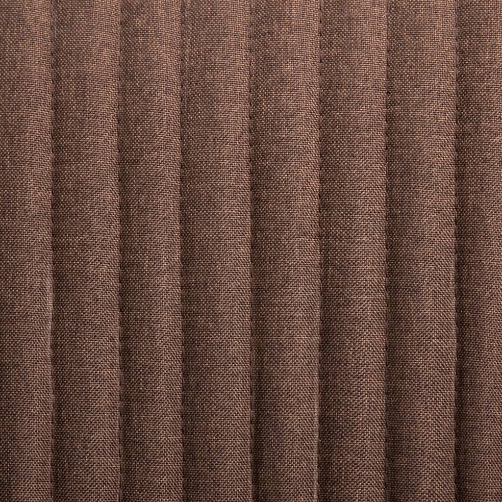 Chaises à manger lot de 4 marron tissu - XIOS