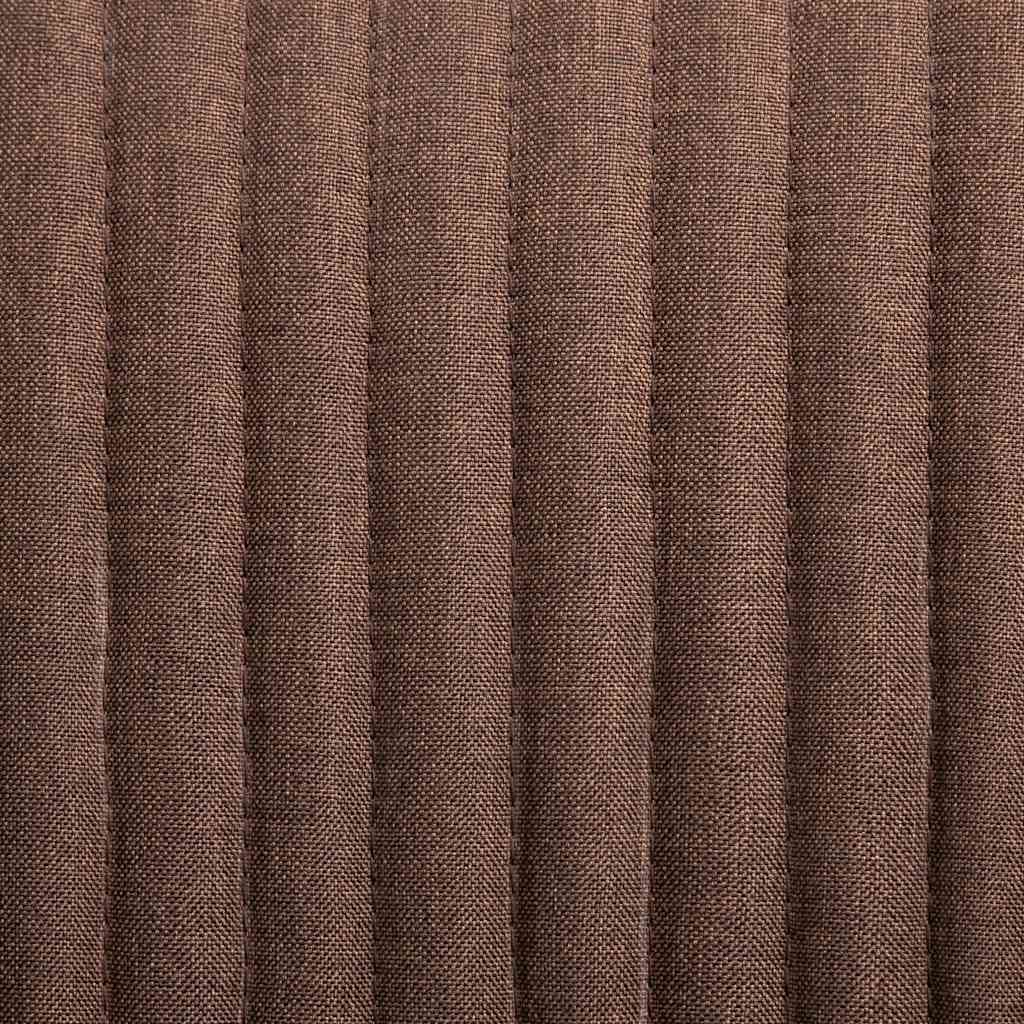 Chaises à manger lot de 4 marron tissu