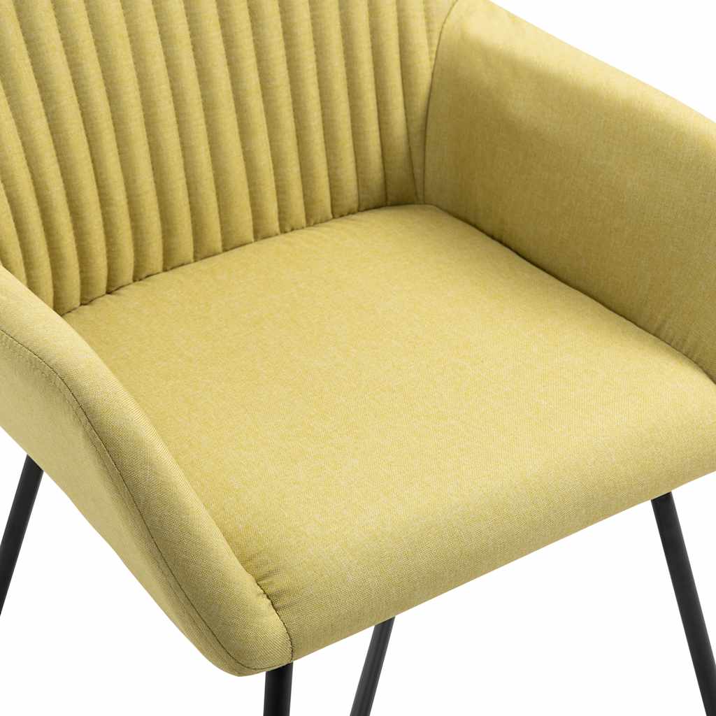Chaises à manger lot de 4 vert tissu