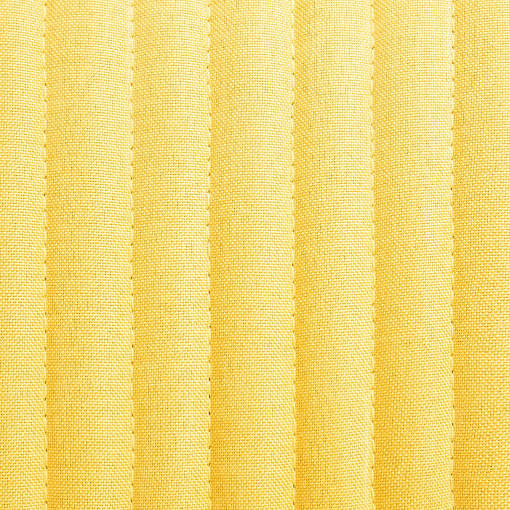 Chaises à manger lot de 6 jaune tissu