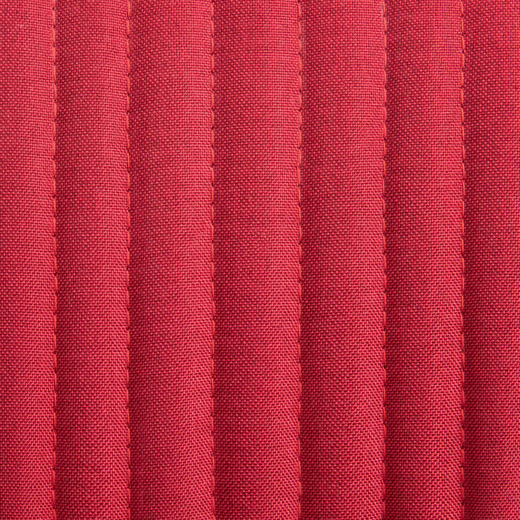 Chaises à manger lot de 4 rouge bordeaux tissu - XIOS
