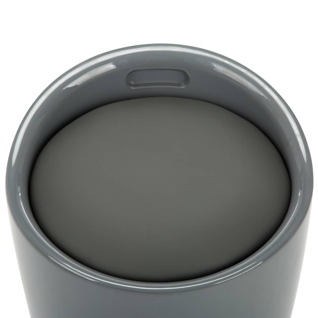 Tabouret de rangement Gris Similicuir - XIOS