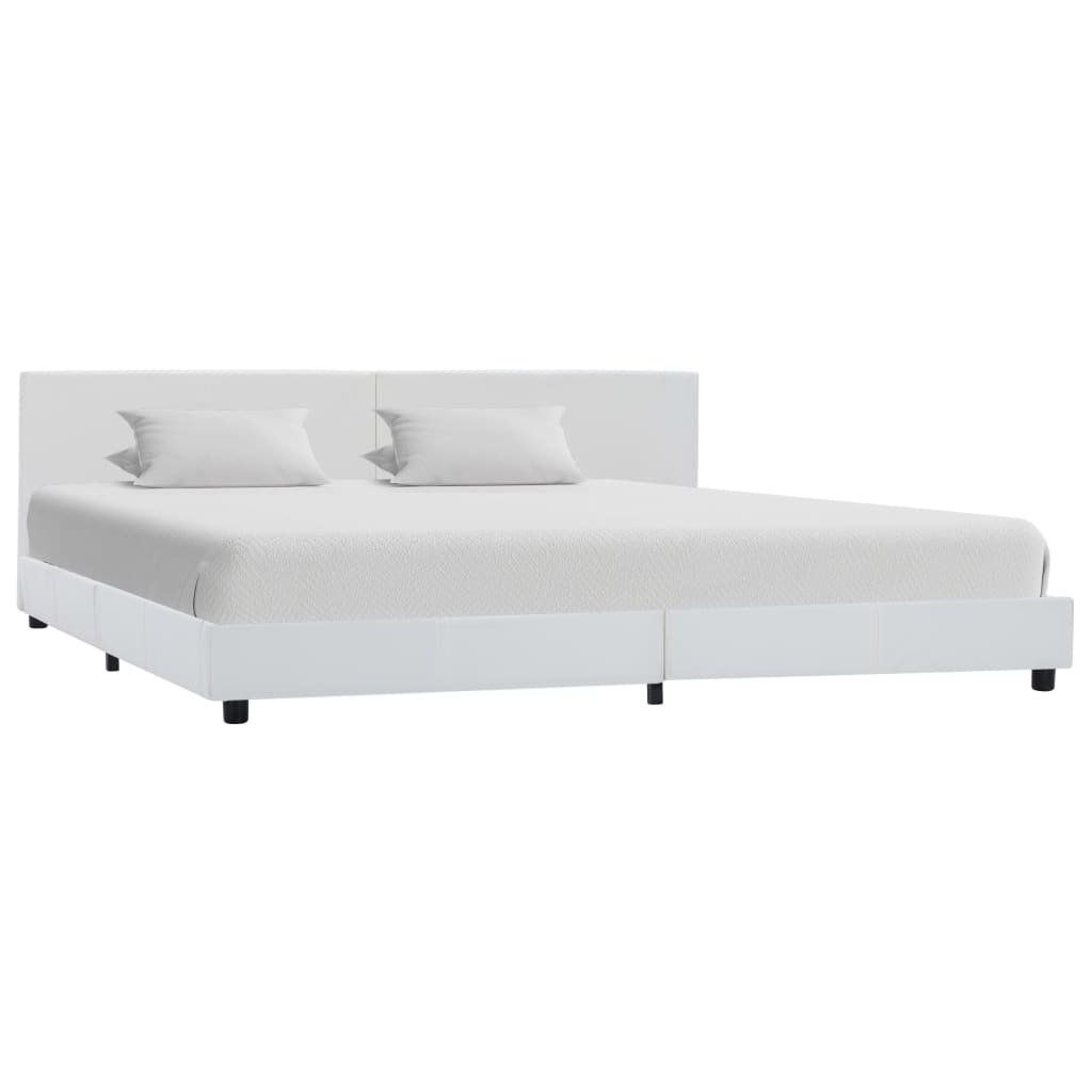 Cadre de lit Blanc Similicuir 180x200 cm - XIOS