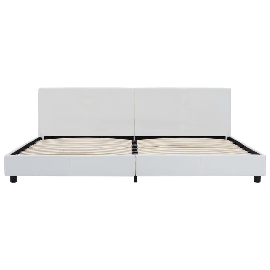 Cadre de lit Blanc Similicuir 180x200 cm - XIOS