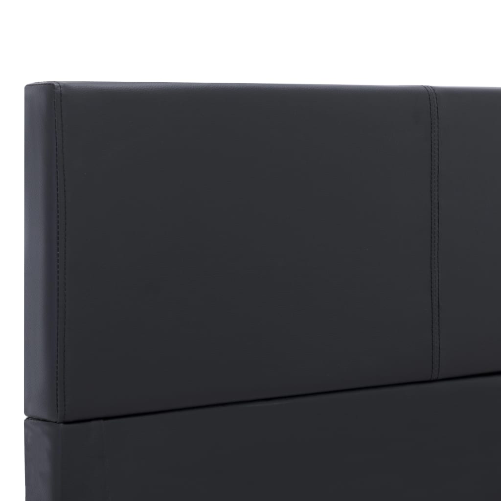 Cadre de lit sans matelas noir similicuir 120x200 cm - XIOS