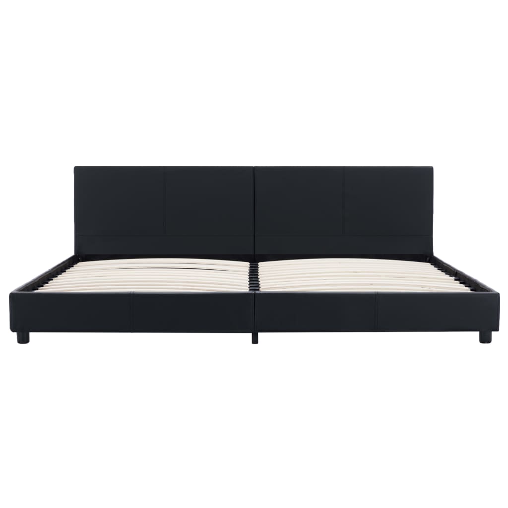 Cadre de lit Noir Similicuir 180x200 cm - XIOS