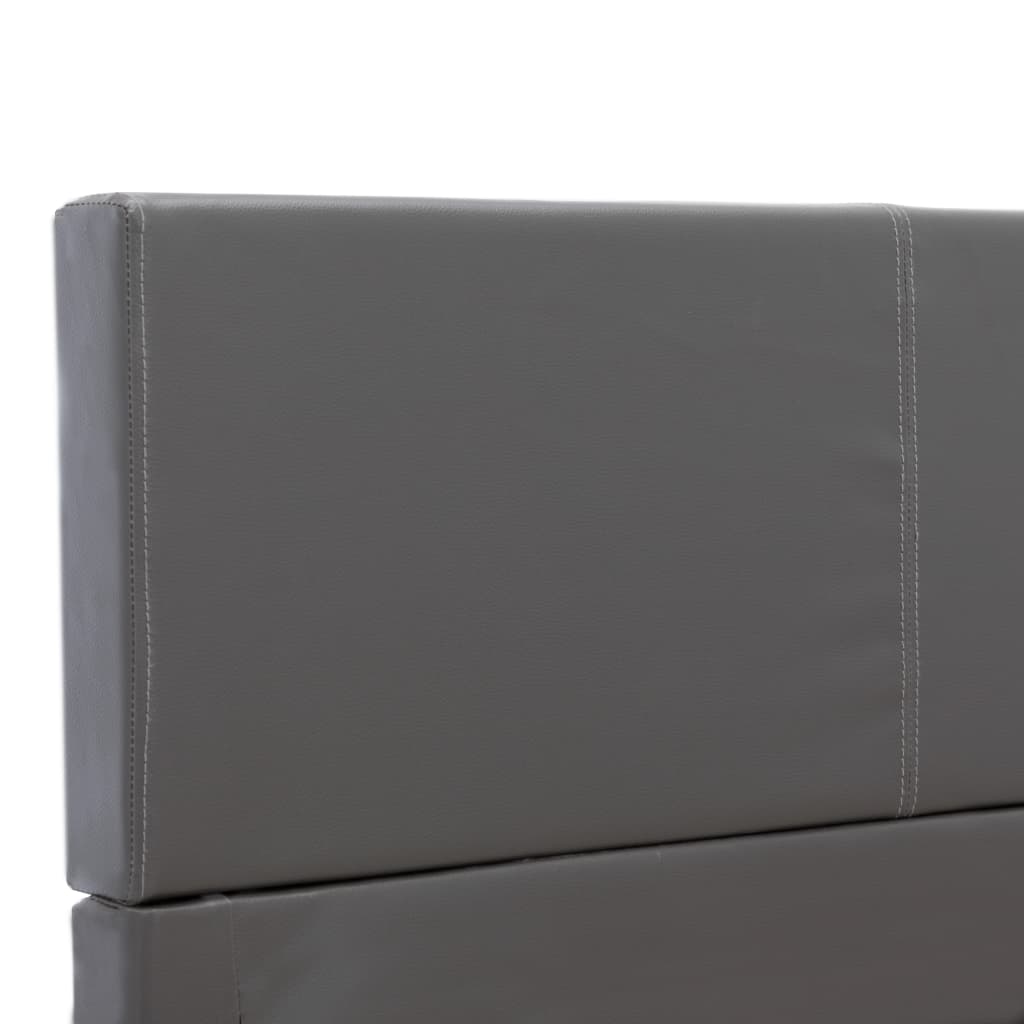 Cadre de lit Gris Similicuir 160x200 cm - XIOS