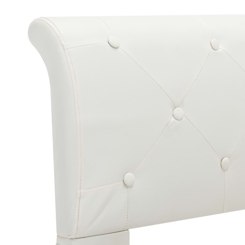 Cadre de lit Blanc Similicuir 180 x 200 cm - XIOS