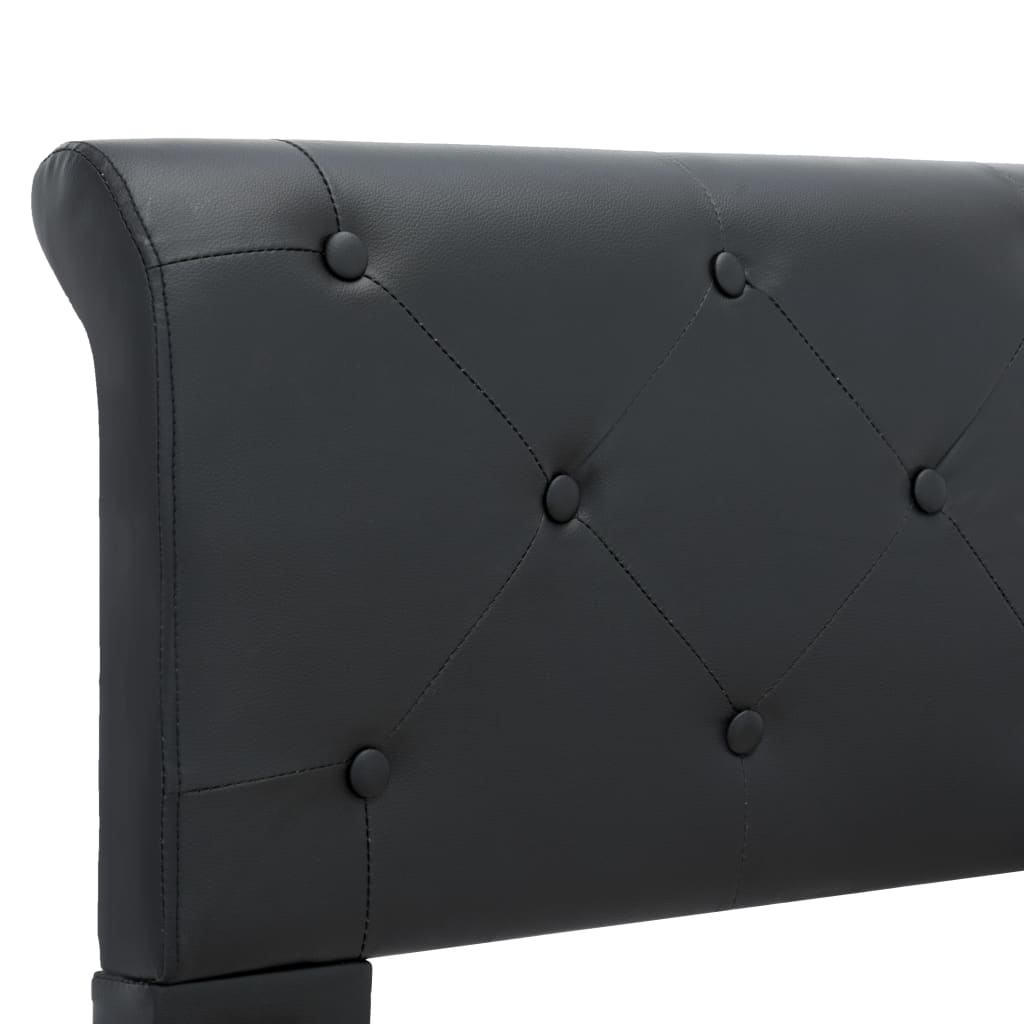 Cadre de lit Noir Similicuir 160 x 200 cm - XIOS