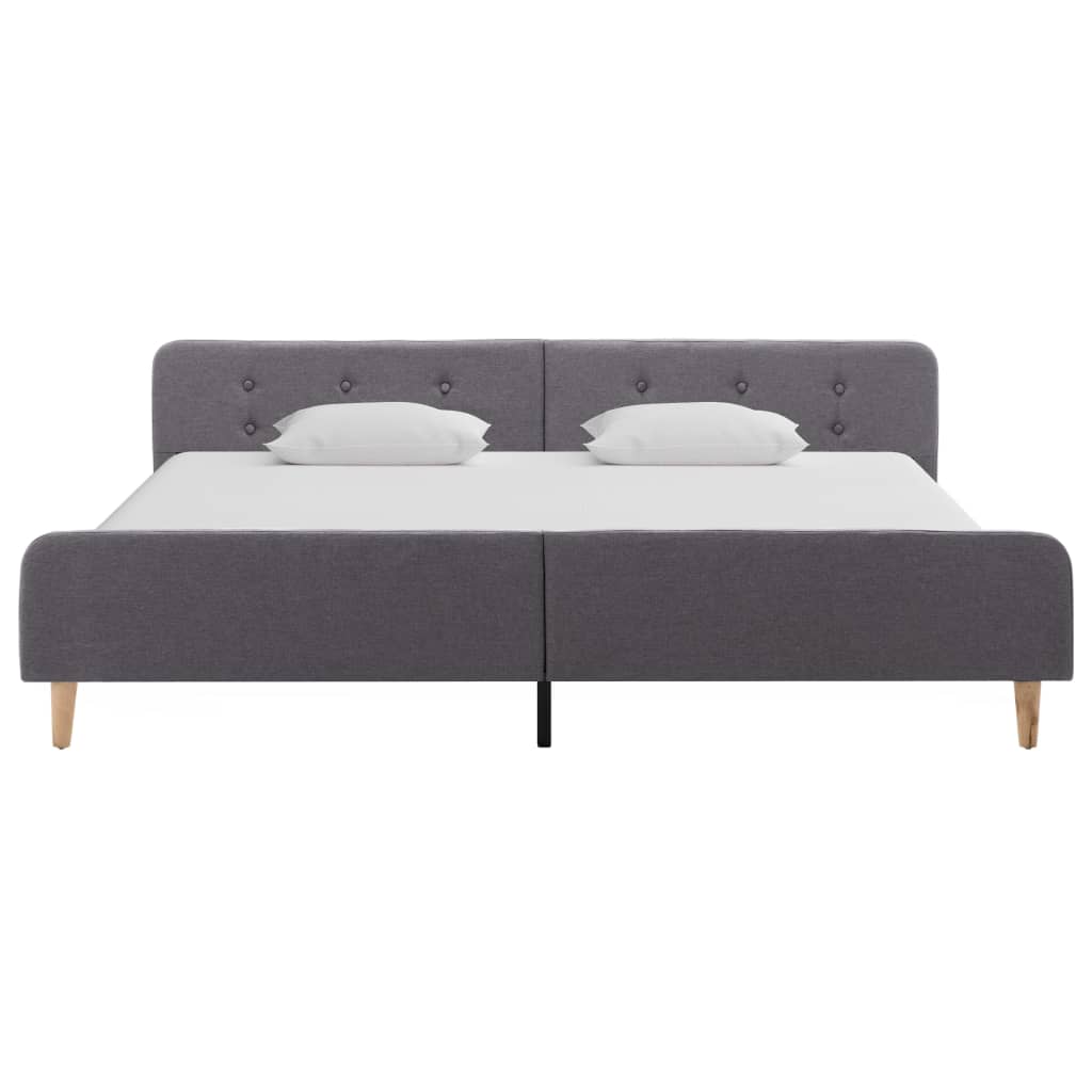 Cadre de lit Gris clair Tissu 180 x 200 cm - XIOS