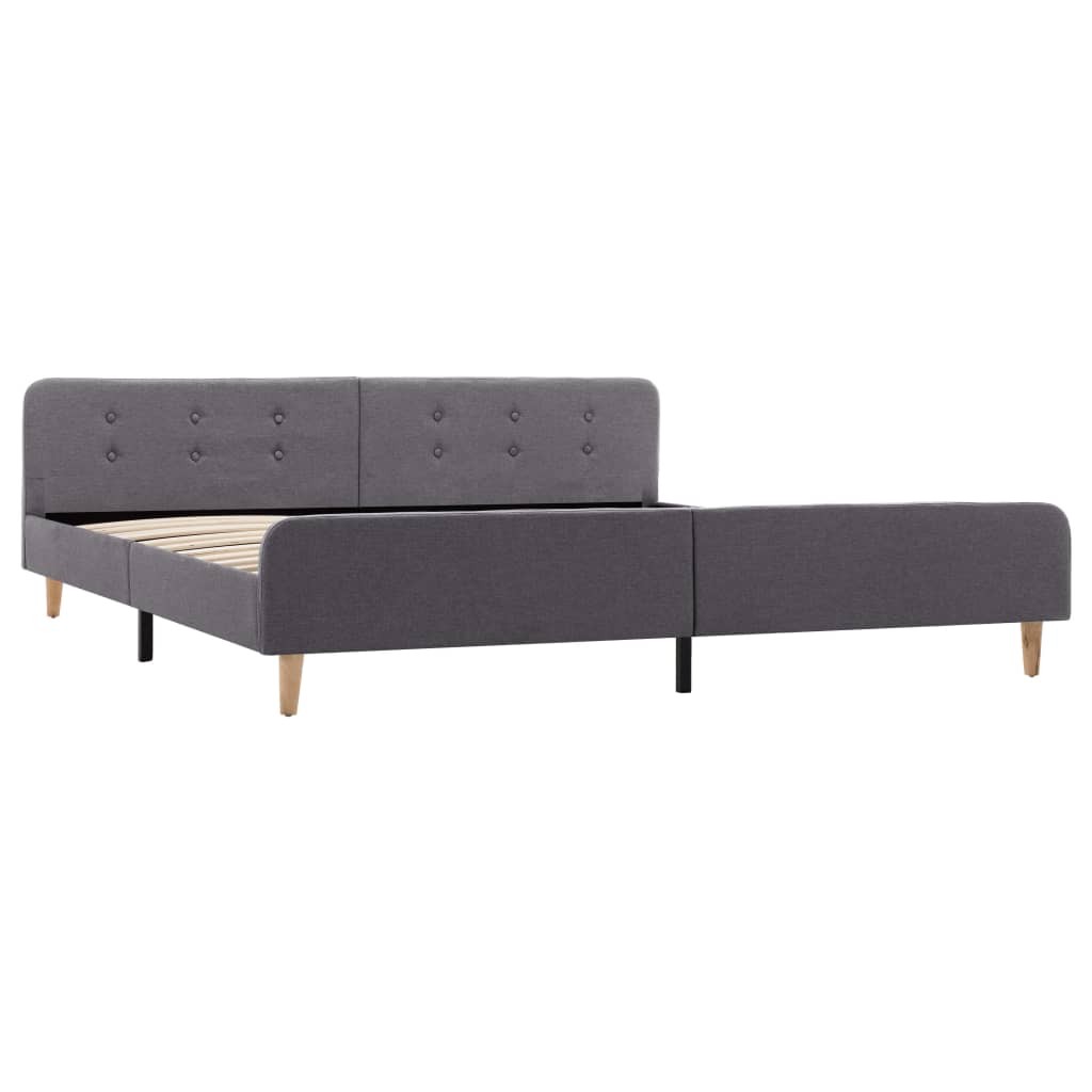 Cadre de lit Gris clair Tissu 180 x 200 cm - XIOS