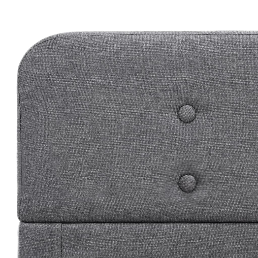 Cadre de lit Gris clair Tissu 180 x 200 cm - XIOS