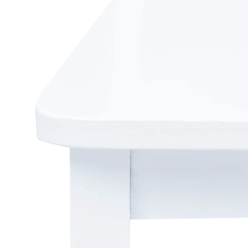 Chaises à manger lot de 6 blanc bois d'hévéa massif - XIOS