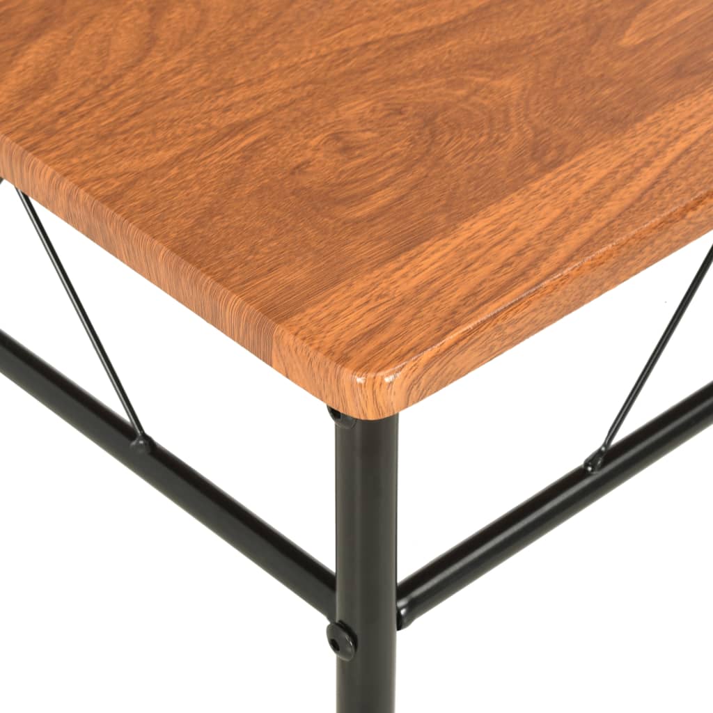 Chaises à manger lot de 4 marron MDF - XIOS