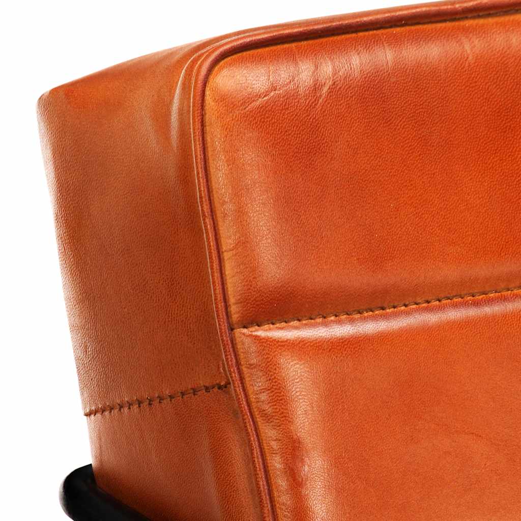 Fauteuil Brun roux Cuir véritable - XIOS