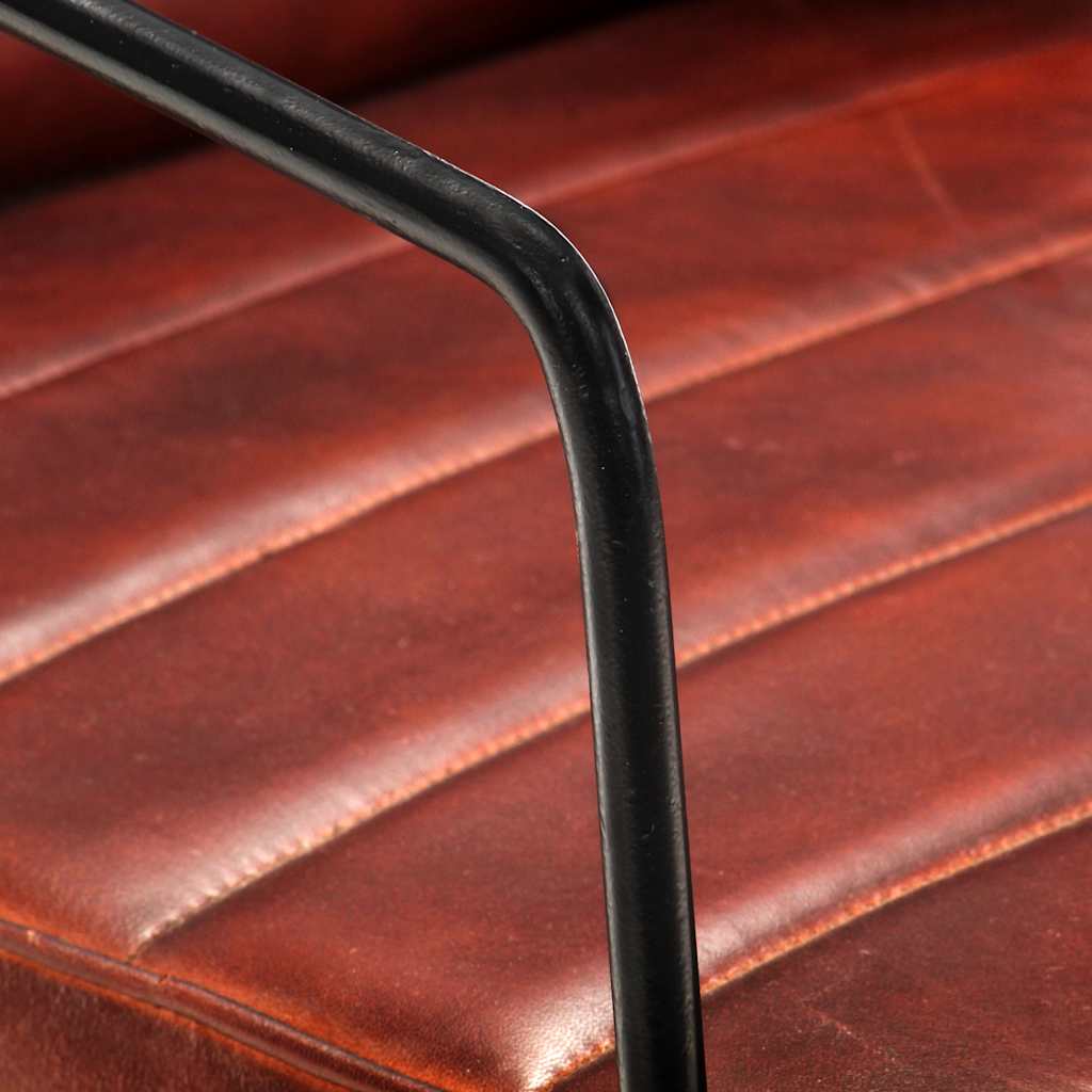 Fauteuil Marron foncé Cuir véritable - XIOS