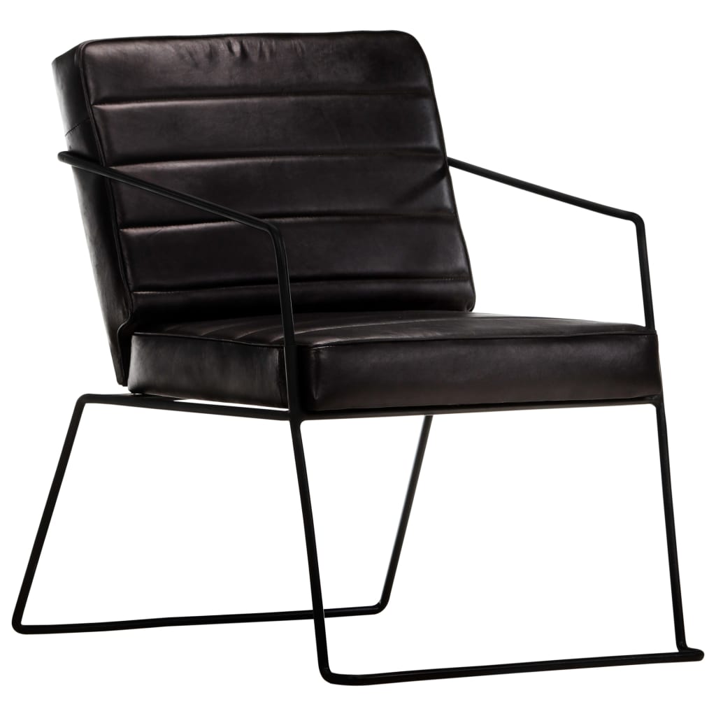 Fauteuil Noir Cuir véritable - XIOS