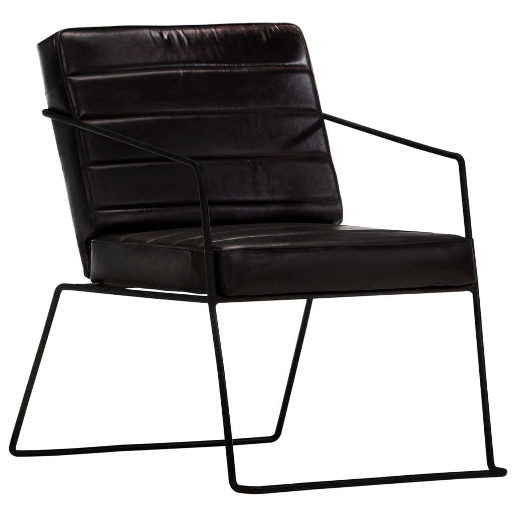 Fauteuil Noir Cuir véritable - XIOS