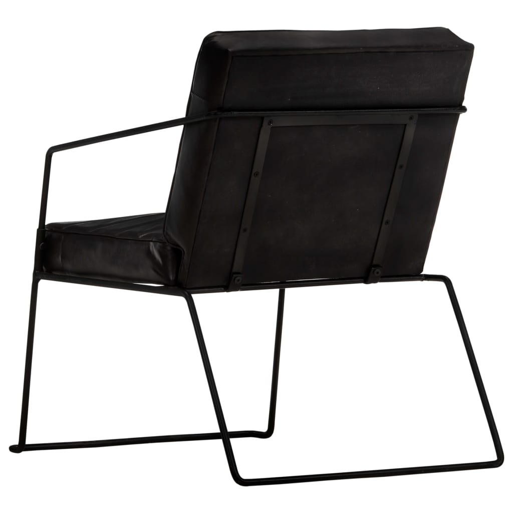 Fauteuil Noir Cuir véritable - XIOS