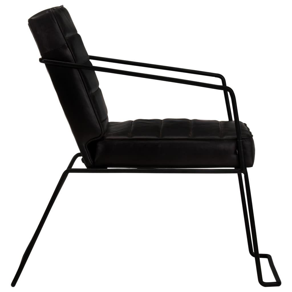 Fauteuil Noir Cuir véritable - XIOS