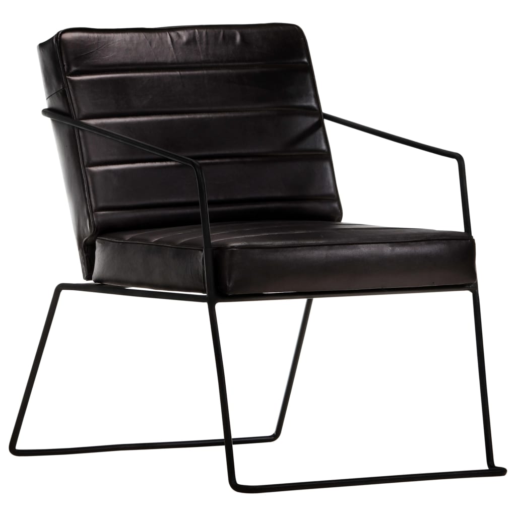 Fauteuil Noir Cuir véritable - XIOS
