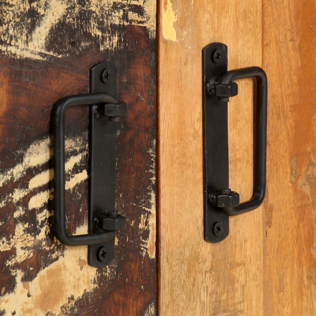 Bibliothèque 4 niveaux 124x30x180cm Bois solide de récupération - XIOS