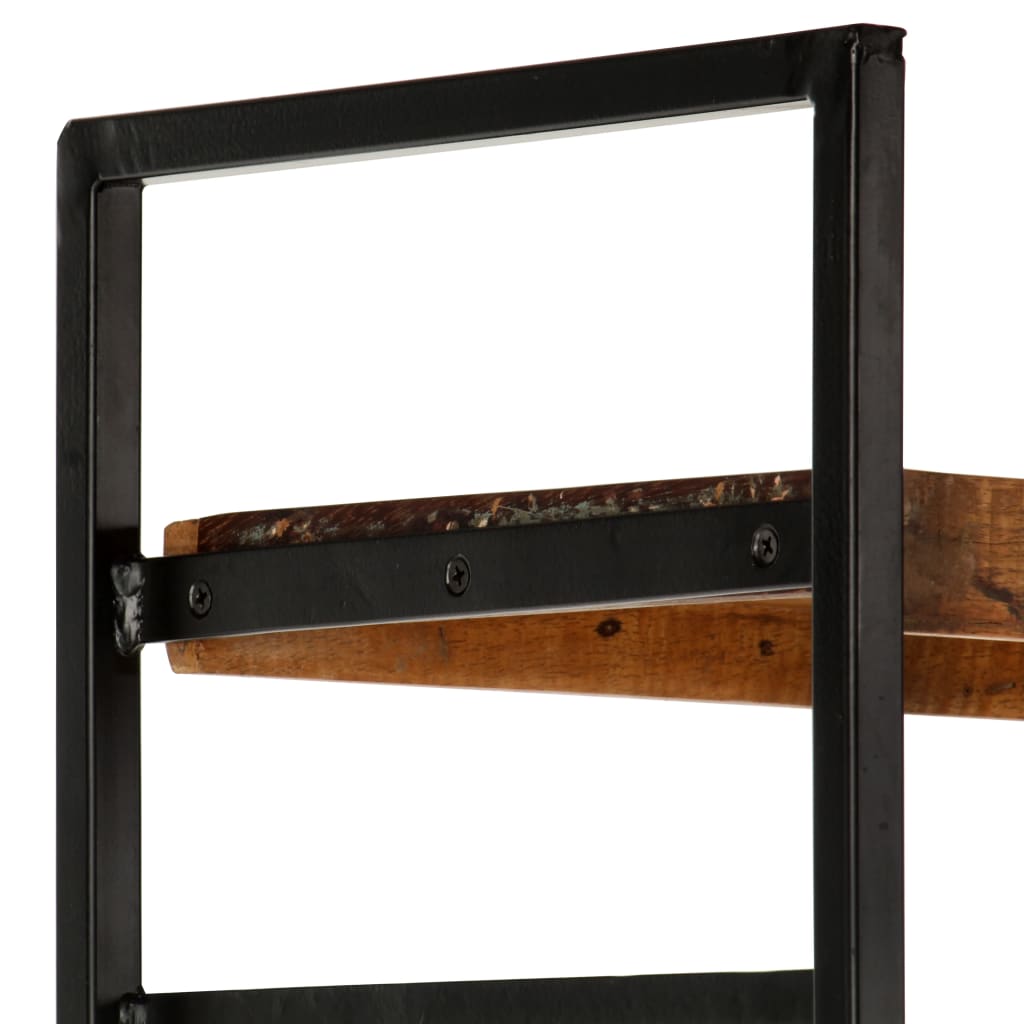 Bibliothèque 4 niveaux 124x30x180cm Bois solide de récupération - XIOS