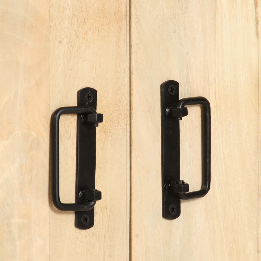 Bibliothèque à 4 niveaux 124x30x180 cm Bois de manguier massif - XIOS