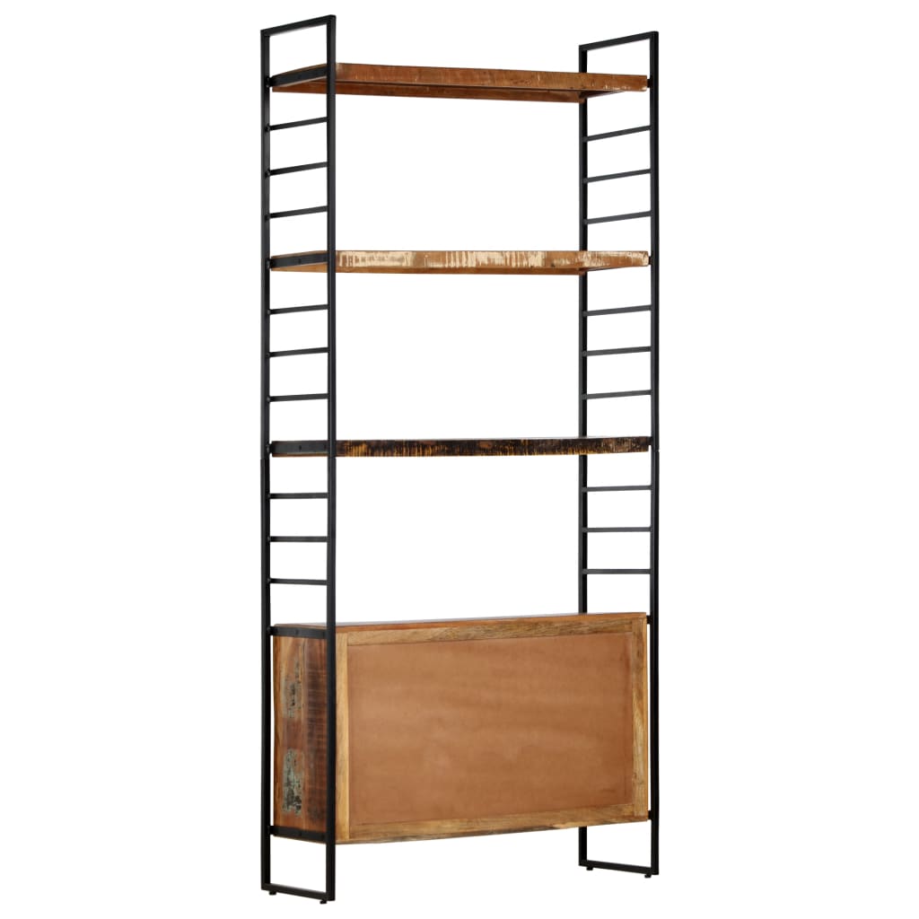 Bibliothèque 4 niveaux 80x30x180 cm Bois solide de récupération - XIOS