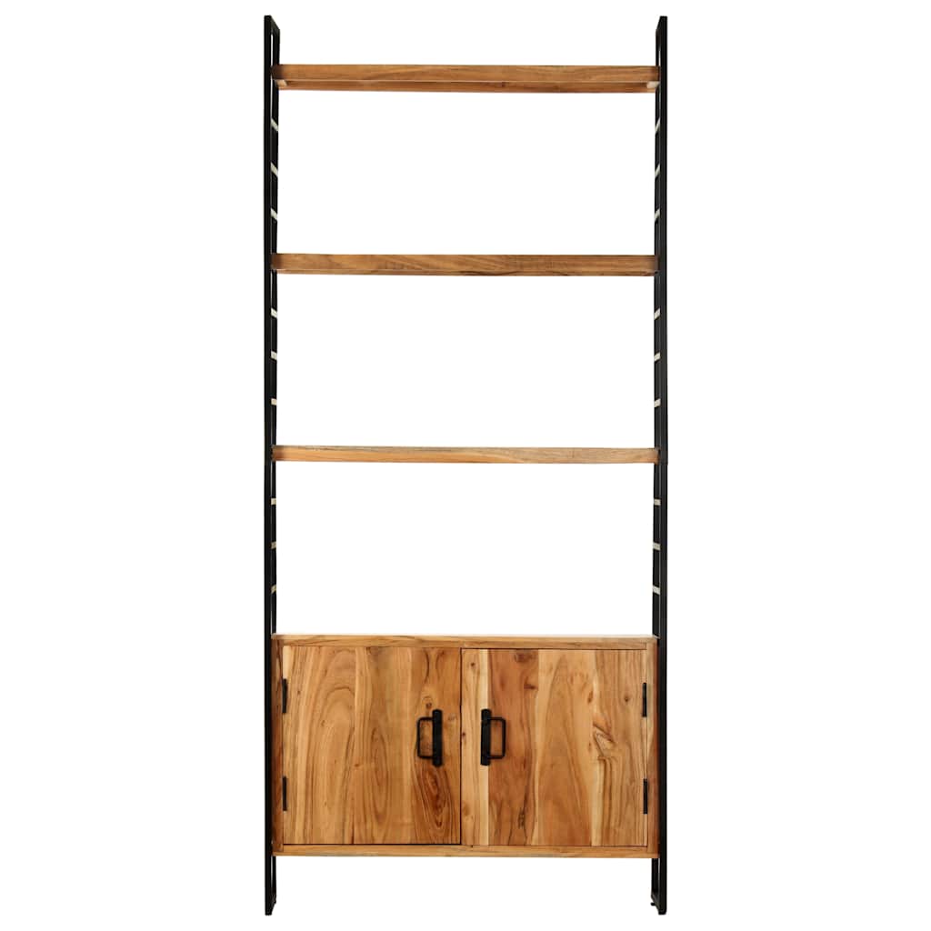 Bibliothèque à 4 niveaux 80x30x180 cm Bois d'acacia massif