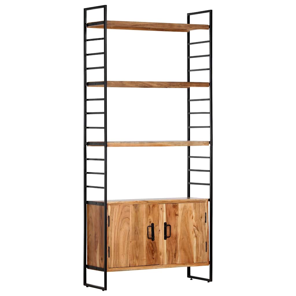 Bibliothèque à 4 niveaux 80x30x180 cm Bois d'acacia massif
