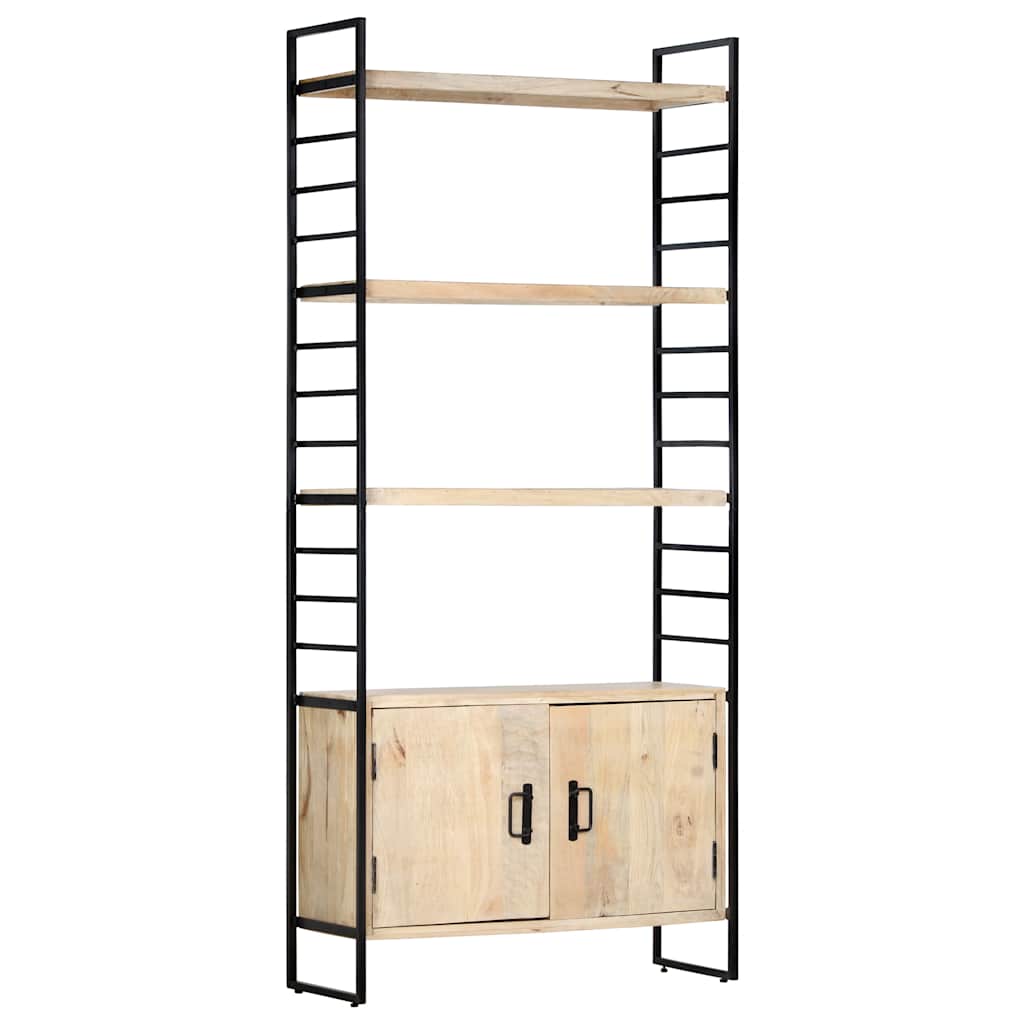 Bibliothèque à 4 niveaux 80x30x180 cm Bois de manguier massif