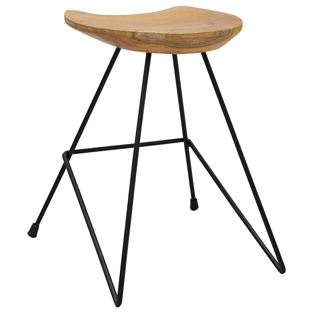Tabourets lot de 2 bois de teck massif - XIOS