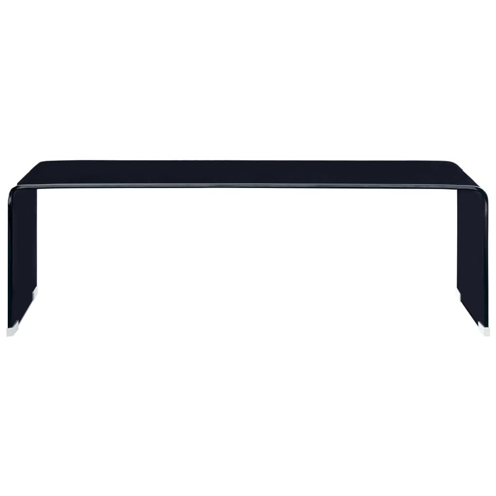 Table basse Noir 98 x 45 x 31 cm Verre trempé - XIOS