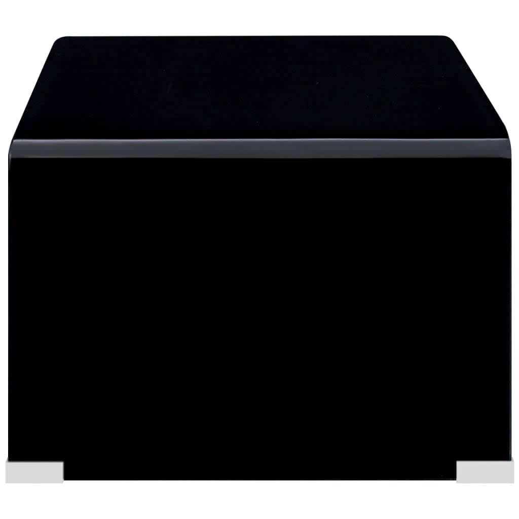 Table basse Noir 98 x 45 x 31 cm Verre trempé - XIOS