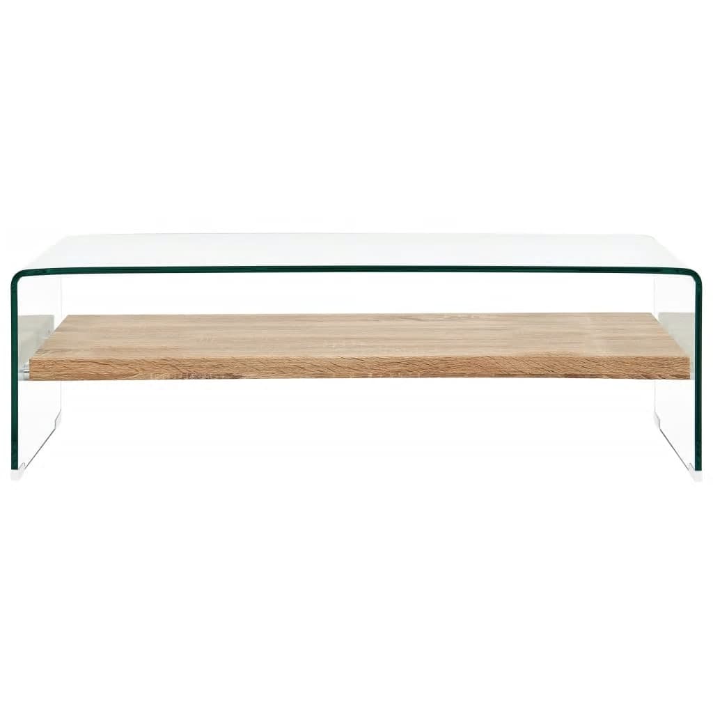 Table basse Clair 98x45x31 cm Verre trempé - XIOS