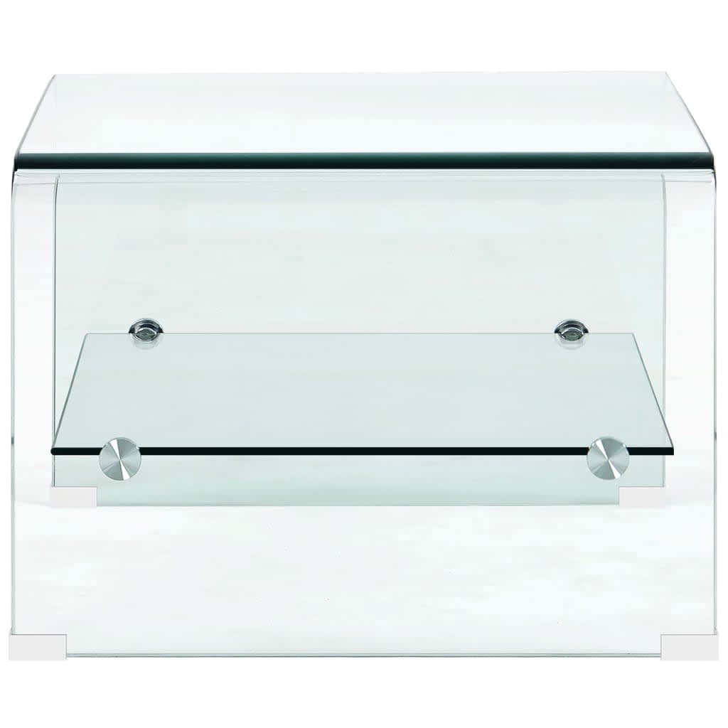 Table basse Clair 50x45x33 cm Verre trempé - XIOS