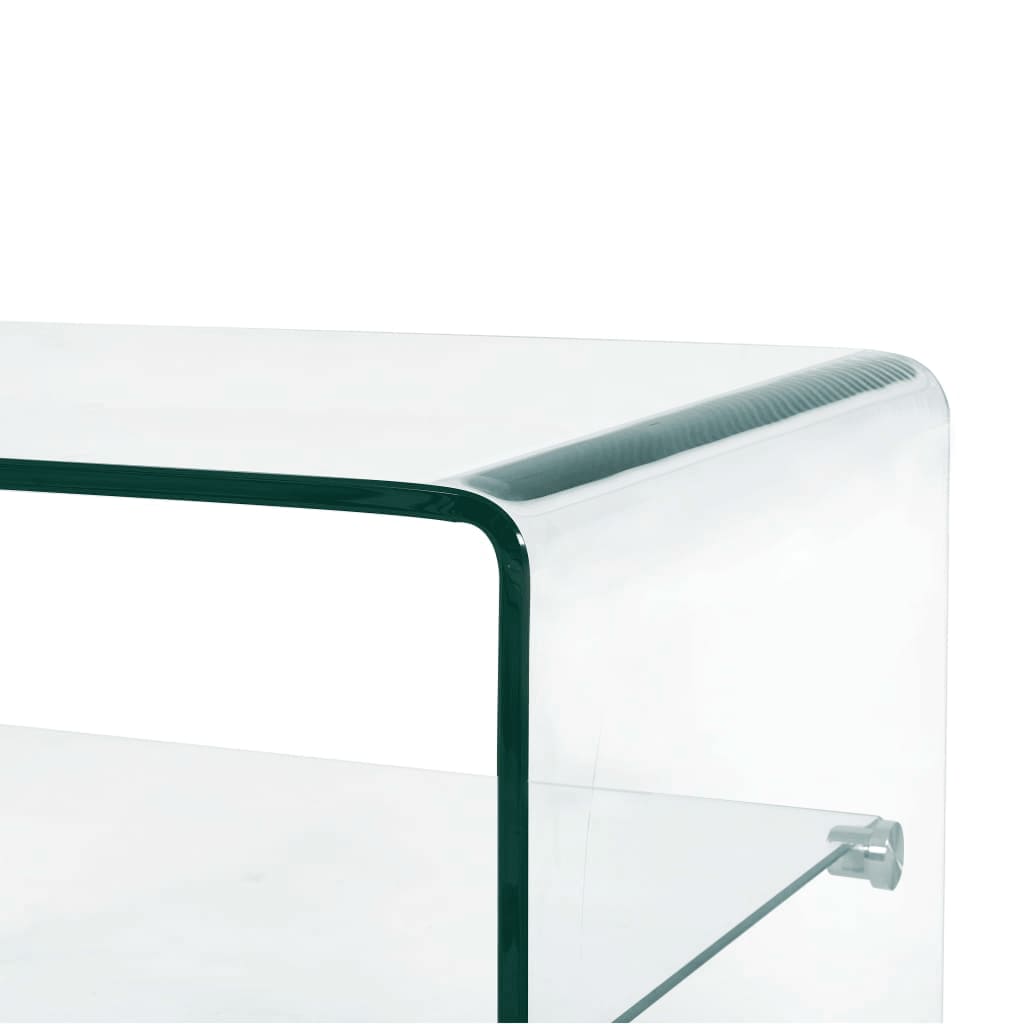 Table basse Clair 50x45x33 cm Verre trempé - XIOS