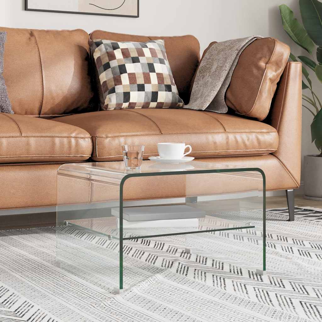 Table basse Clair 50x45x33 cm Verre trempé - XIOS