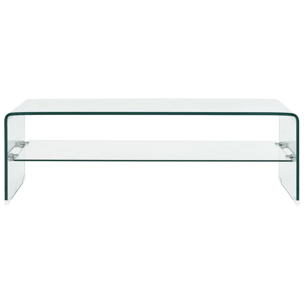Table basse Clair 98x45x31 cm Verre trempé - XIOS