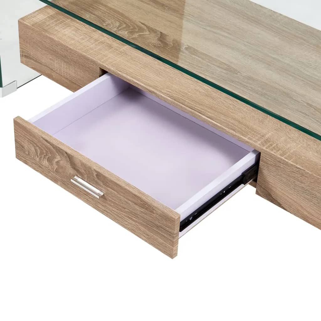 Table basse Clair 98x45x31 cm Verre trempé - XIOS