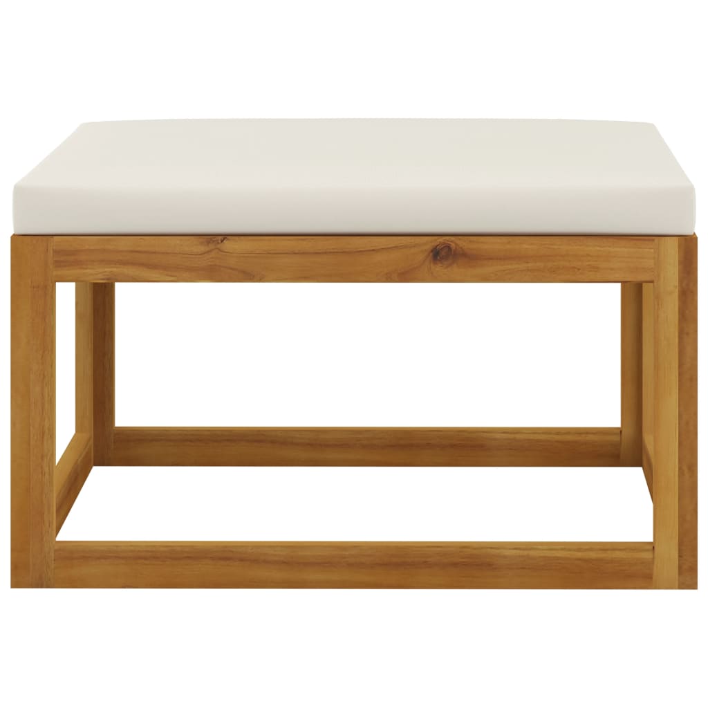 Salon de jardin 6 pcs avec coussins Bois d'acacia solide - XIOS