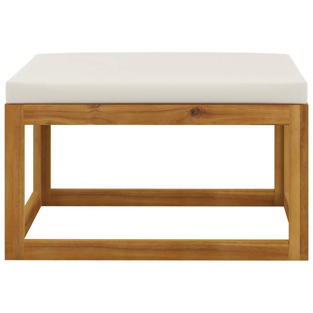 Salon de jardin 5 pcs avec coussins Bois d'acacia solide - XIOS