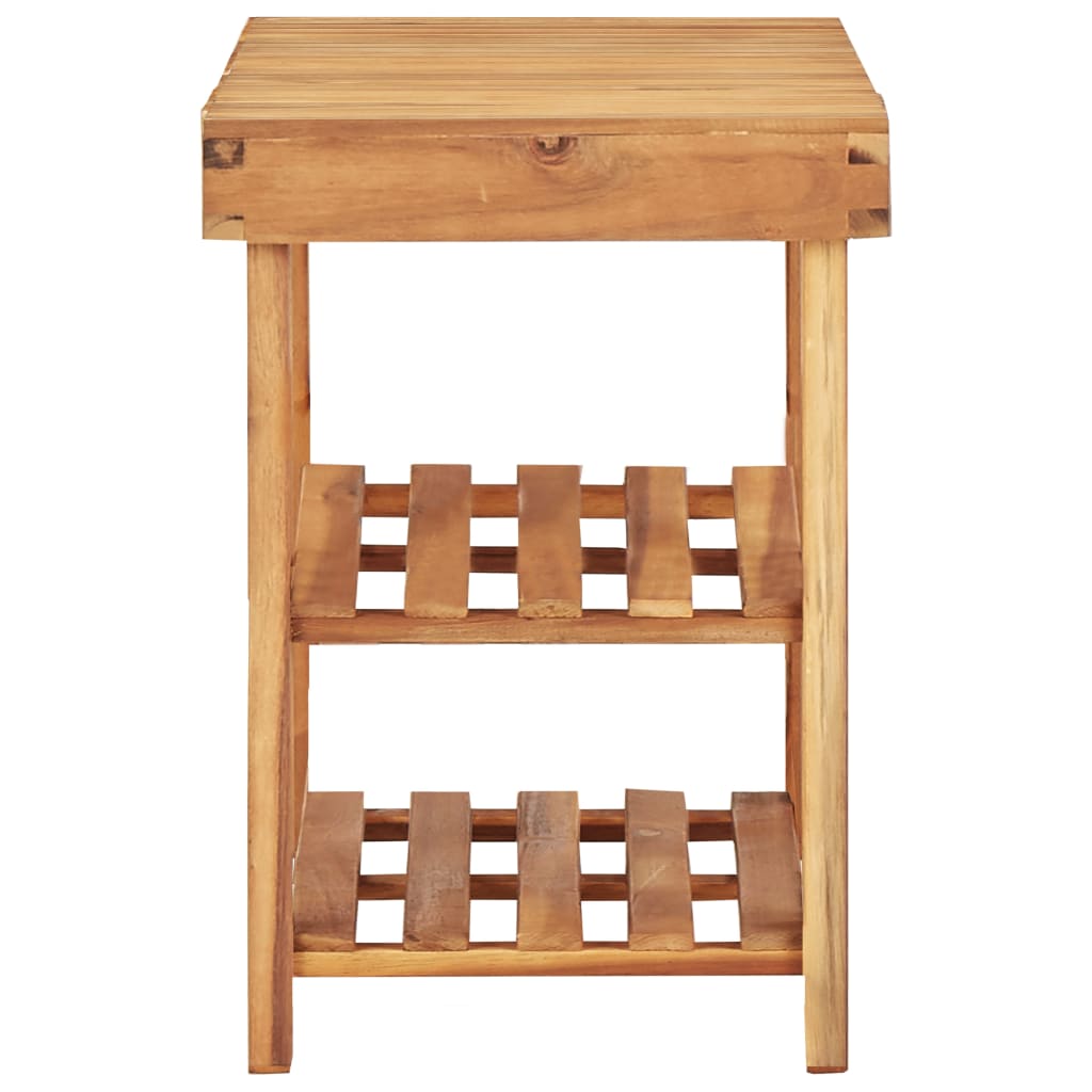 Range-chaussures 90x32x46 cm Bois d'acacia massif - XIOS