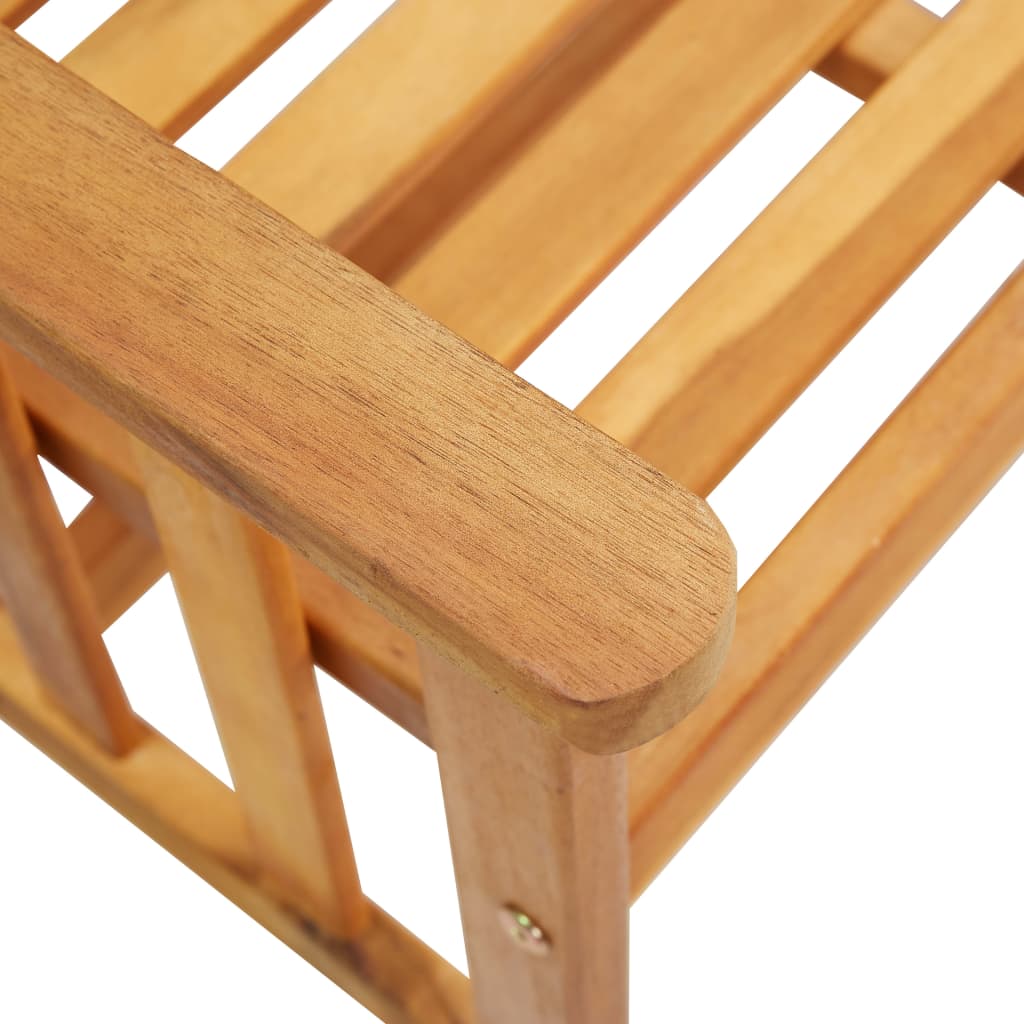 Chaises de jardin avec table à thé 159x61x92 cm Bois d'acacia - XIOS