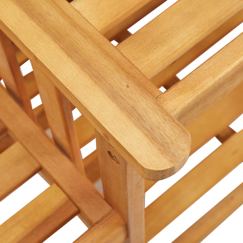 Chaises de jardin avec table à thé 159x61x92 cm Bois d'acacia - XIOS