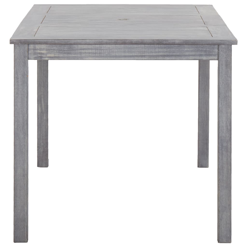 Ensemble à manger d'extérieur 5 pcs Gris Bois d'acacia solide - XIOS