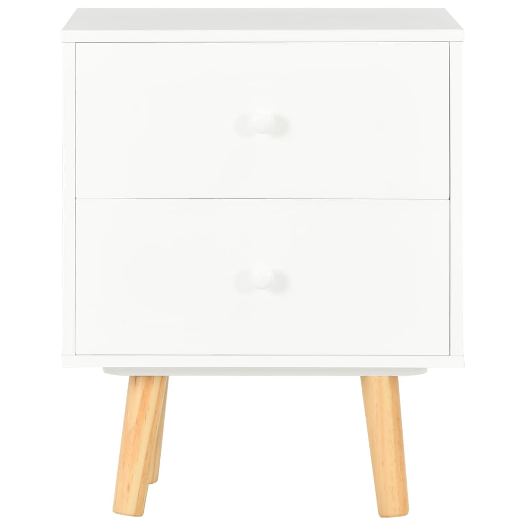 Tables de chevet 2 pcs Blanc 40 x 30 x 50 cm Pin massif - XIOS